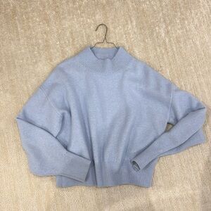 Light blue mock neck sweater from & other stories